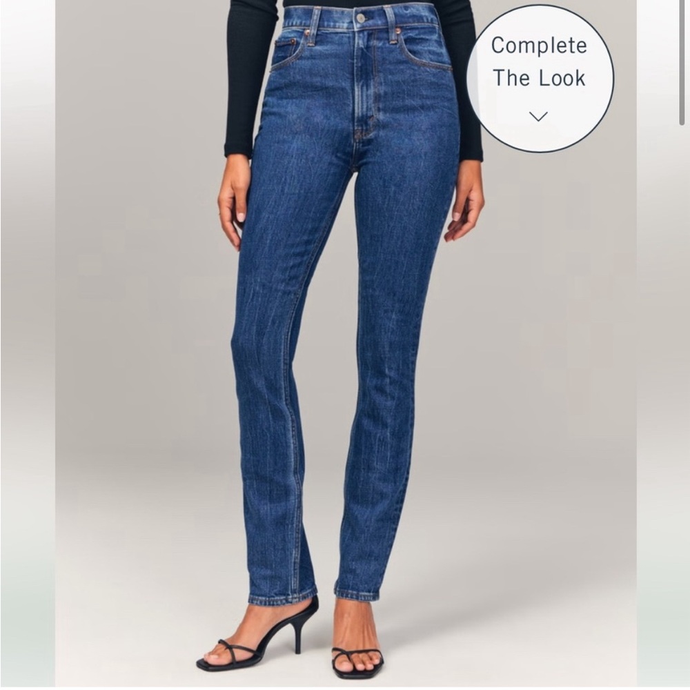 Perfect Abercrombie & Fitch The 90’s Straight Ultra High Rise Jeans 27 4